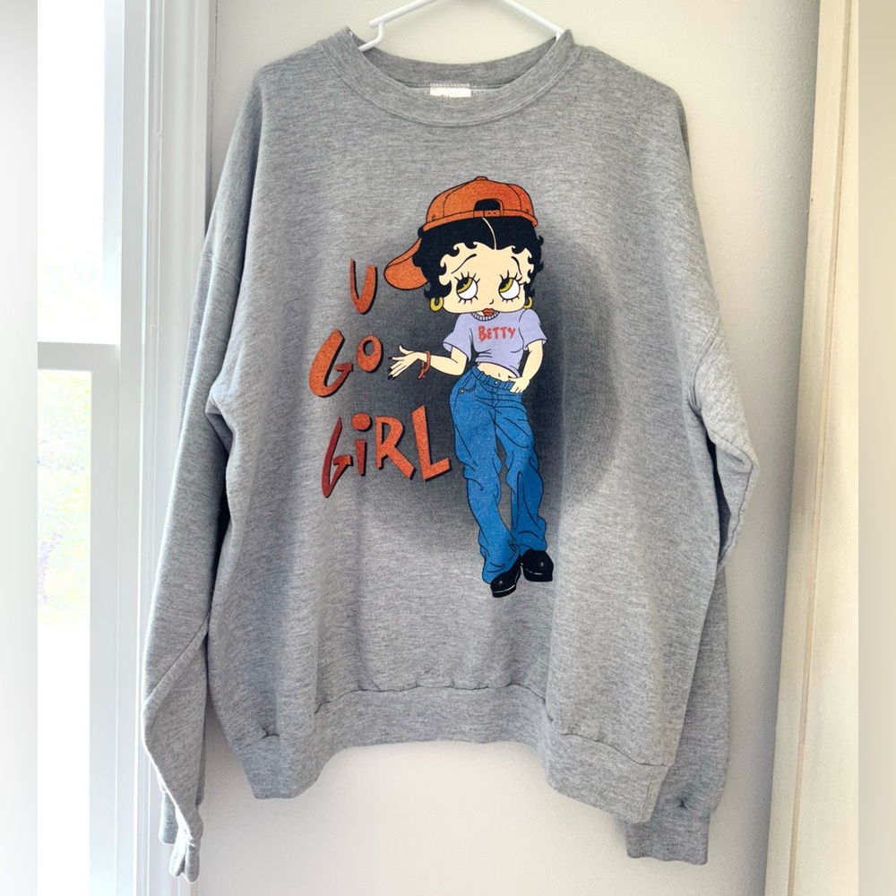 Vintage Betty Boop You Go Girl Sweatshirt Crewneck